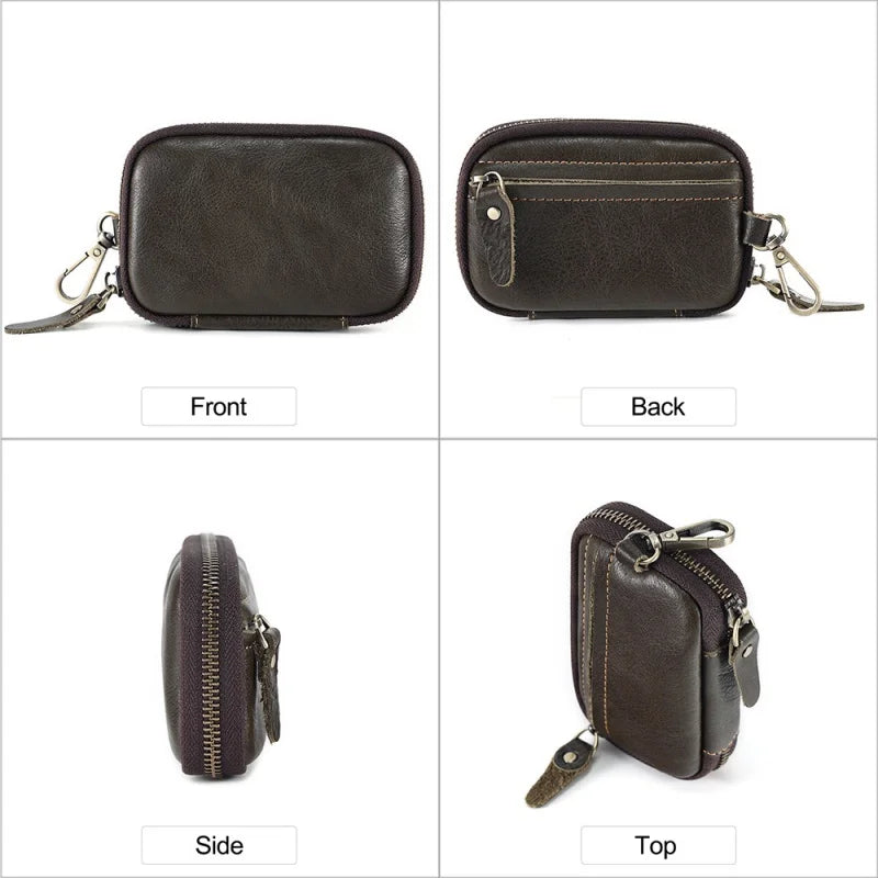 Leather Key Wallet Man Housekeeper Keys Organizer
