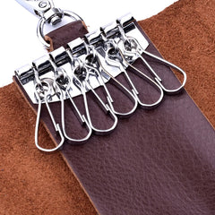 Leather Key Wallets Keychain Case Bag Men Car Key Holder Women Housekeeper