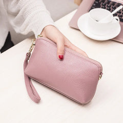 Leather Lady Clutch Bag Shoulder Crossbody Bags For Women Messenger Purse