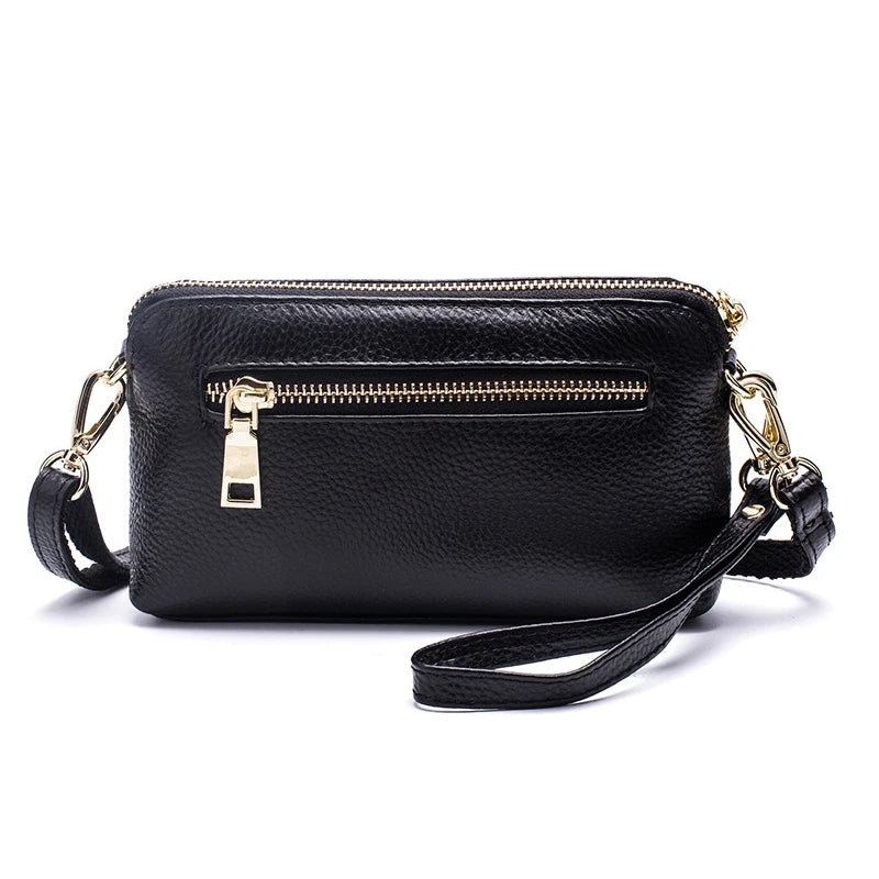 Leather Lady Clutch Bag Shoulder Crossbody Bags For Women Messenger Purse