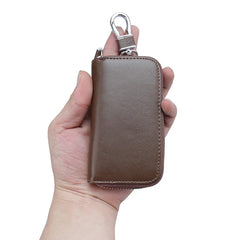 Leather Car Chain Key Wallet for Men and Women