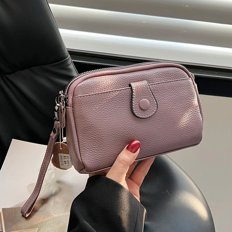 Leather Clutches Wallets Women Crossbody Bags Small Shoulder Bag