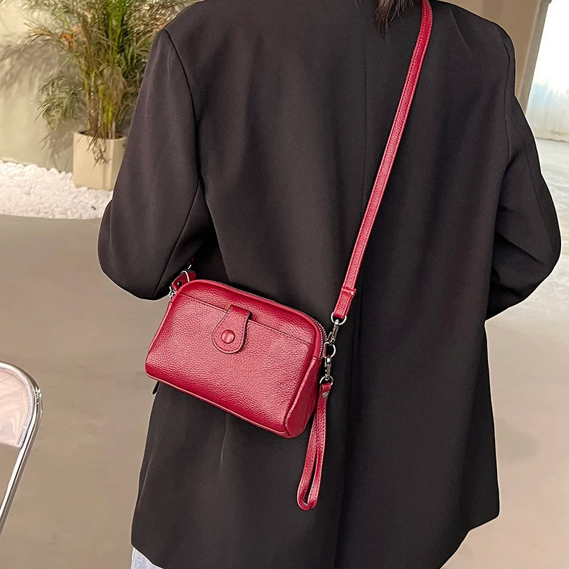 Leather Clutches Wallets Women Crossbody Bags Small Shoulder Bag