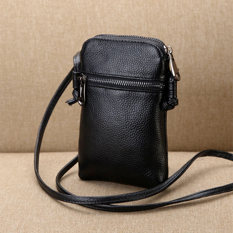 Small Leather Shoulder Bag Crossbody Purse for Women