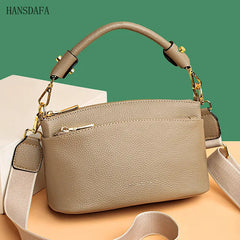 High Cow Leather Women's Handbag Small Female Messenger Bag