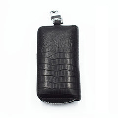 Unisex Crocodile Pattern Key Wallets Organizer Bag Men Multifunction