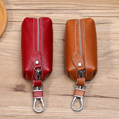 Leather Key Holder for Men and Women - Key Wallet Organizer