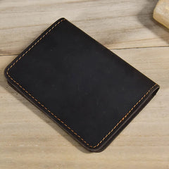 Leather Passport Holder Retro Bifold Wallet