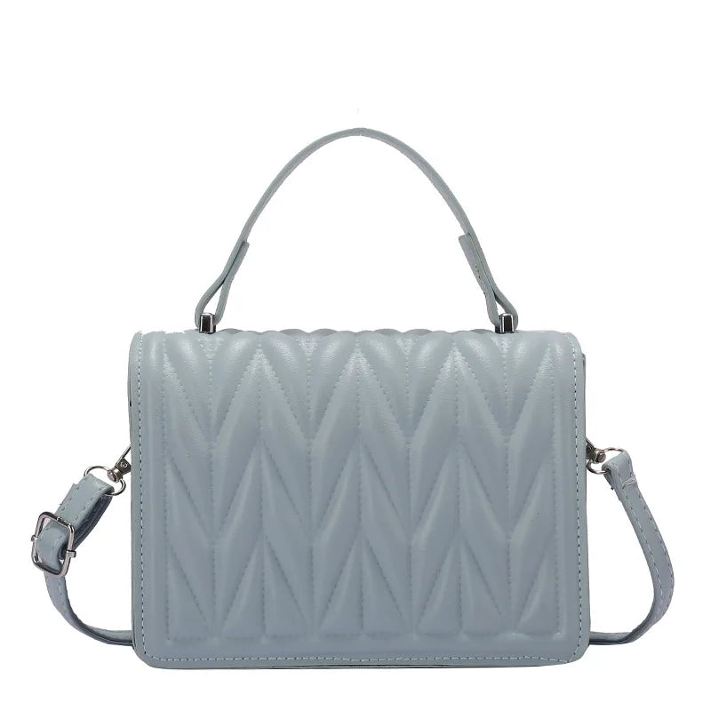 Geometric Embossing PU Leather Crossbody Messenger Bag