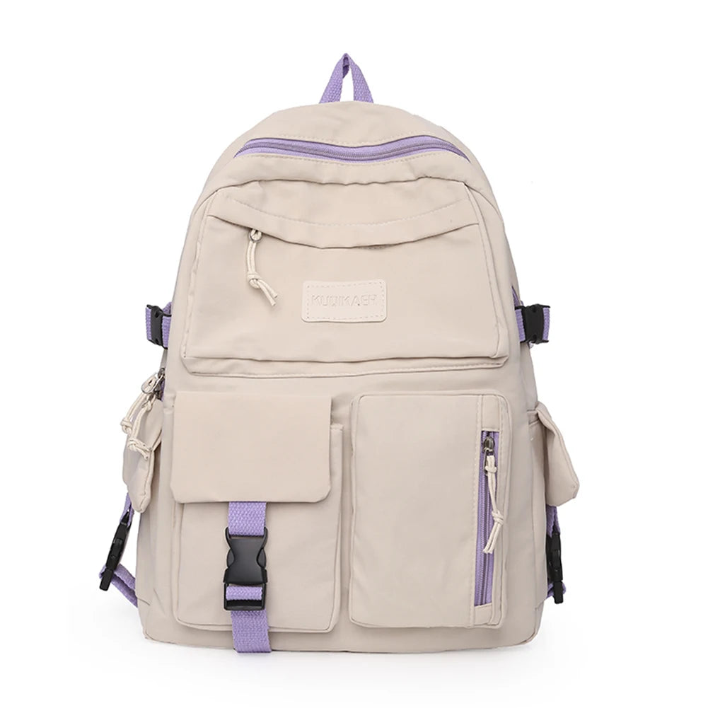 Girl Cartoon Backpack Middle School Kids Student Book Bag Travel Rucksack