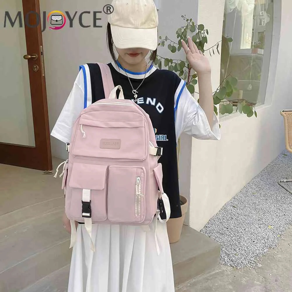 Girl Cartoon Backpack Middle School Kids Student Book Bag Travel Rucksack