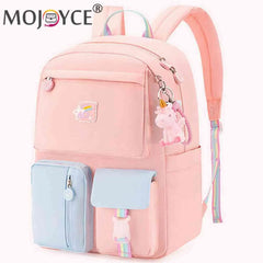 Girl Cartoon Backpack Middle School Student Book Bag Casual Travel Women Rucksac