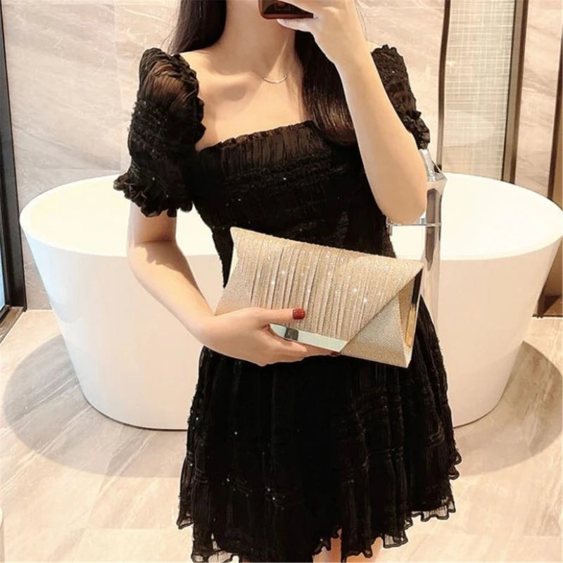Girl Shoulder Bag Mini Handbag Evening Bag Banquet Glitter Wedding Clutches