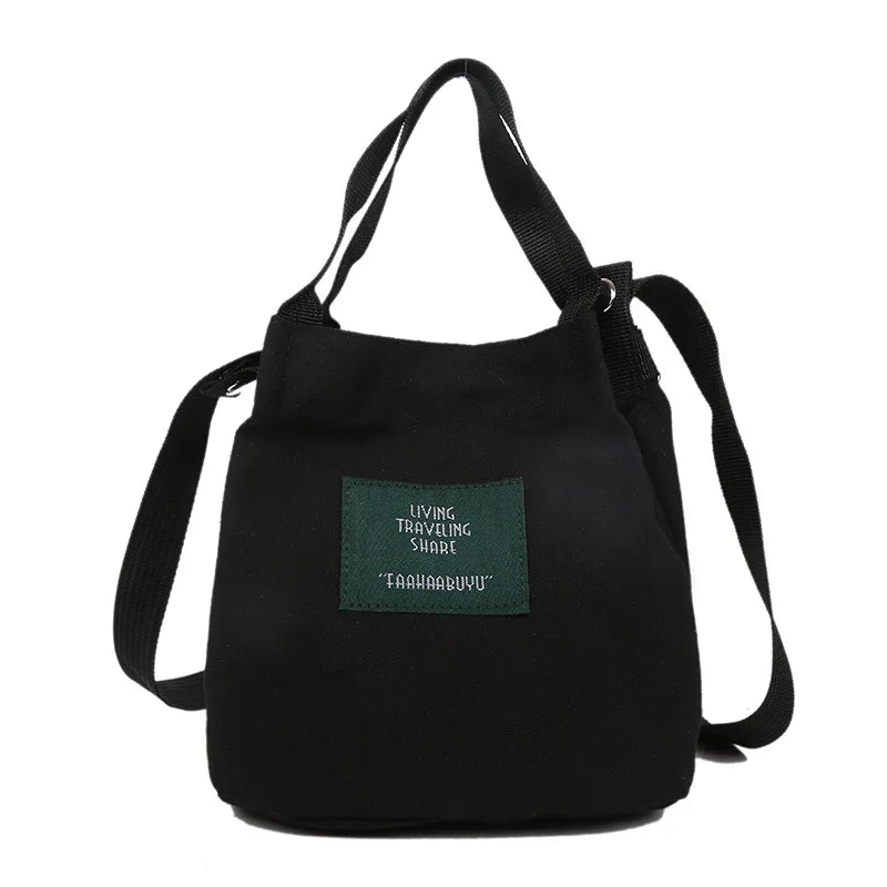 Small Bucket Bag Canvas Tote for Women Handbags