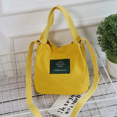 Small Bucket Bag Canvas Tote for Women Handbags