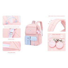 Girls Nylon Backpack for Teenage Girls Rucksack Bookbag School Bag