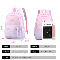 Girls Pink School Bags Large Capacity Kids Orthopedic Backpack 3-6