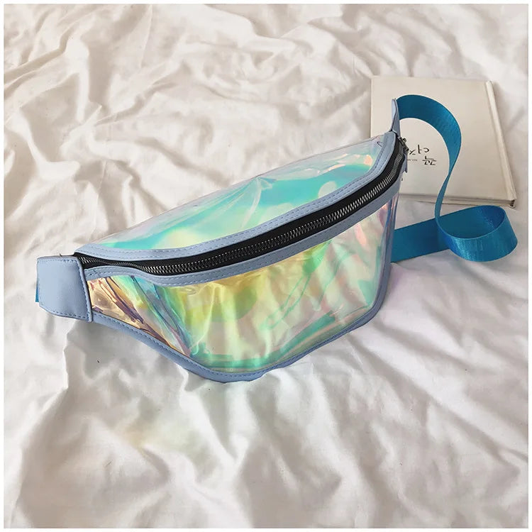 Girls Sac Laser Belt Bags Women Fanny Packs Holographic Waist Pack