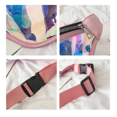 Girls Sac Laser Belt Bags Women Fanny Packs Holographic Waist Pack