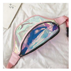Girls Sac Laser Belt Bags Women Fanny Packs Holographic Waist Pack