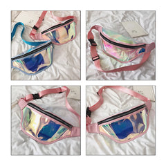 Girls Sac Laser Belt Bags Women Fanny Packs Holographic Waist Pack