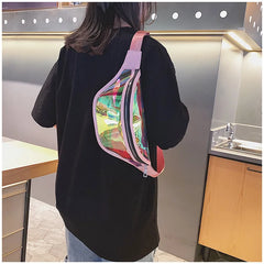 Girls Sac Laser Belt Bags Women Fanny Packs Holographic Waist Pack