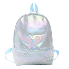 Girls Sequined Fish Tail Backpack Zipper Dream School Bag