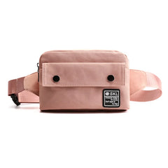 Women Nylon Sports Waist Bag Hip Chest Crossbody Tote
