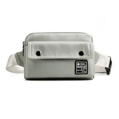 Women Nylon Sports Waist Bag Hip Chest Crossbody Tote