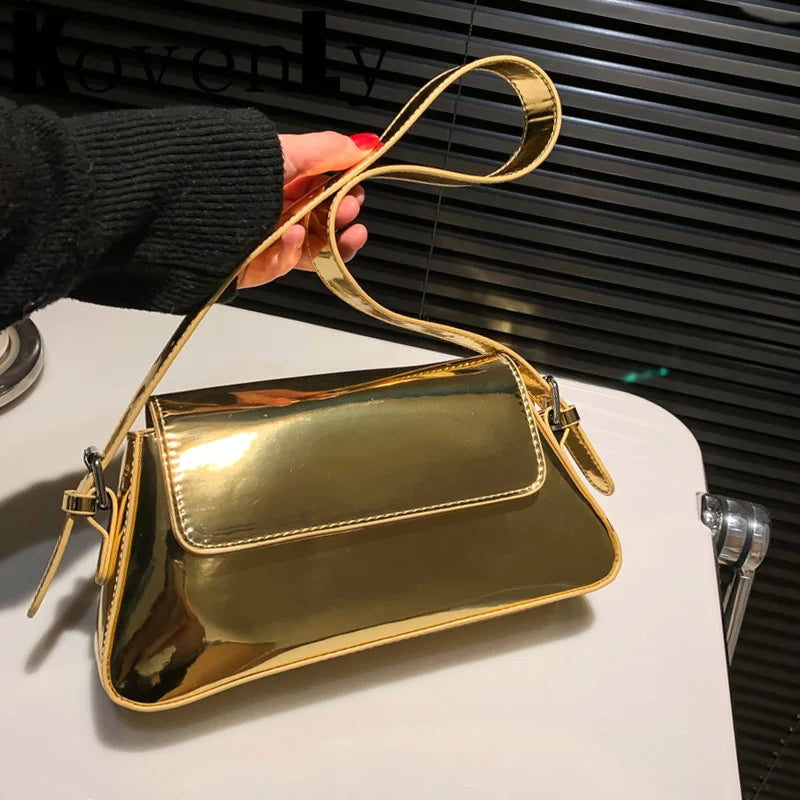 Bling Leather Handbags For Women Shoulder Bag