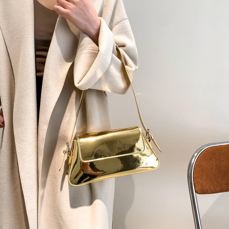 Bling Leather Handbags For Women Shoulder Bag