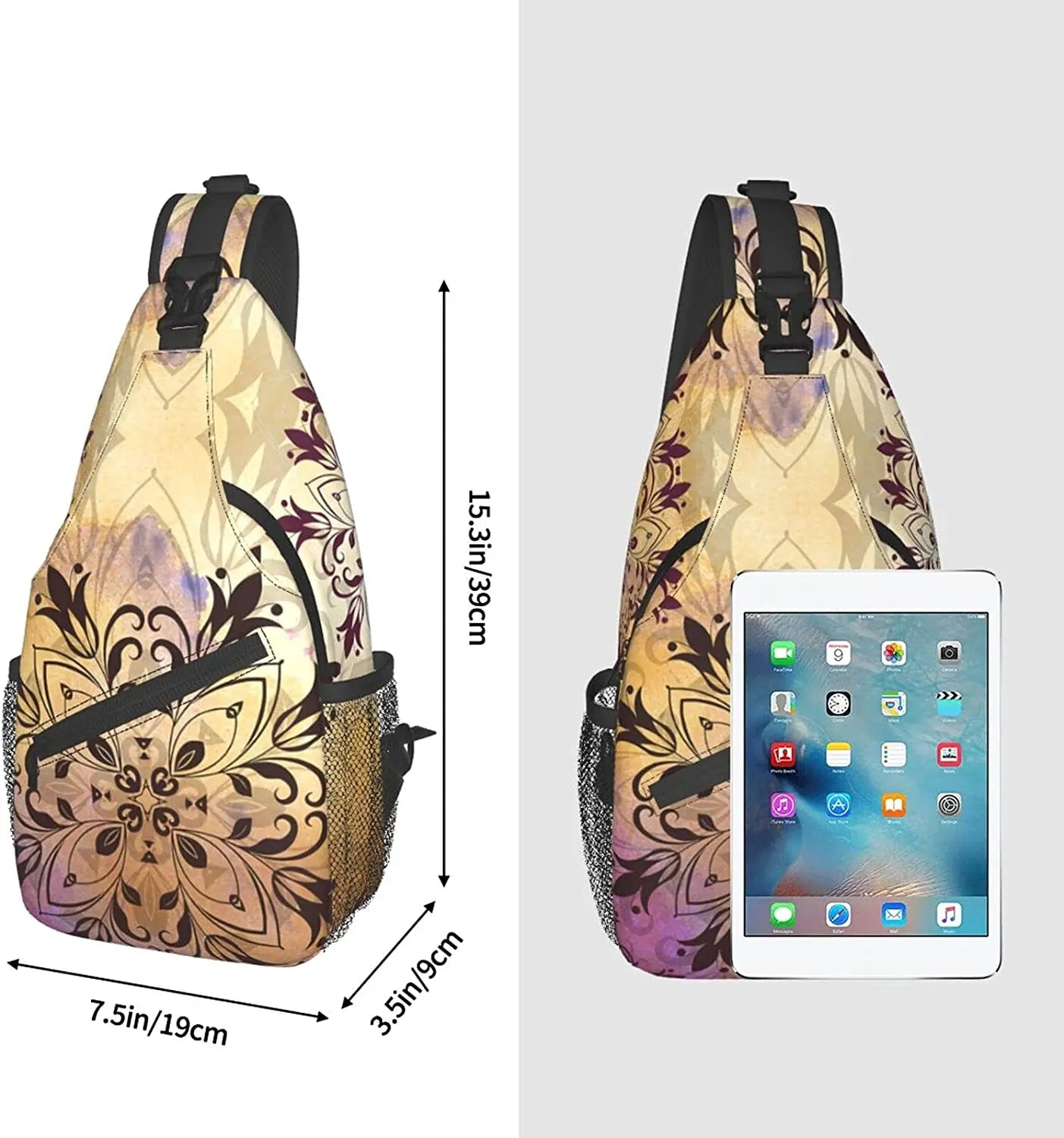 Unisex Chest Bags Crossbody Sling Backpack Travel Hiking Daypack