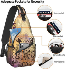 Unisex Chest Bags Crossbody Sling Backpack Travel Hiking Daypack
