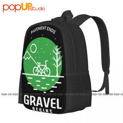 Vintage Moto Backpack Large Capacity 3D Printing Schoolbag