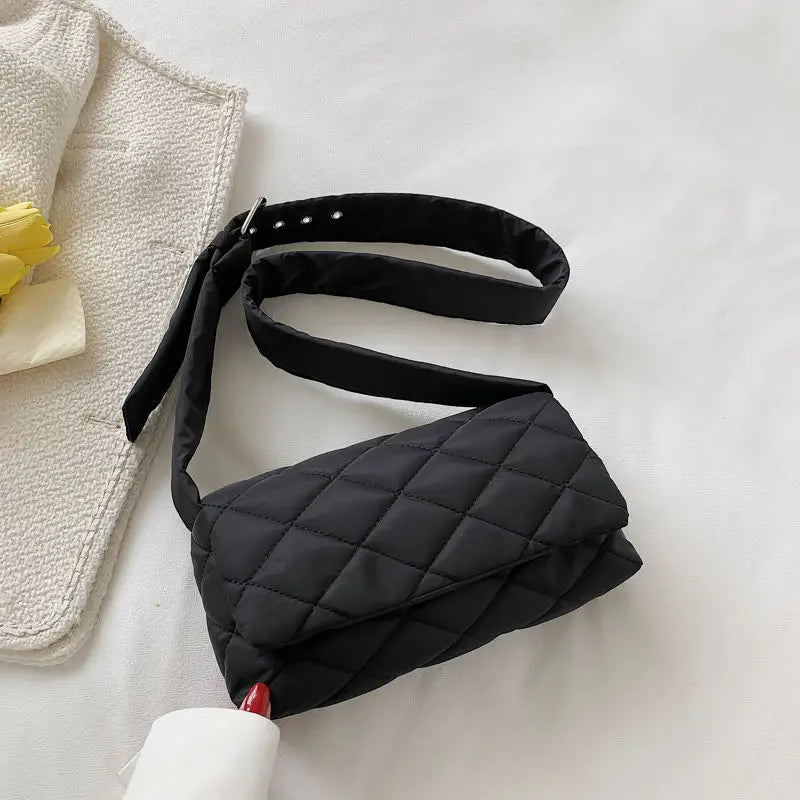 Small Pink Crossbody Purse Bag Nylon Women Shoulder Messenger