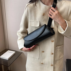 Spring Vintage Leather Bucket Bag Crossbody