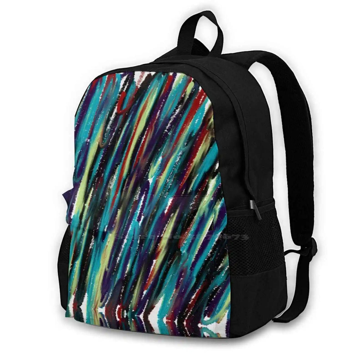 Greeny Reddy Bag Backpack Abstract Damelibellule