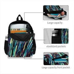 Greeny Reddy Bag Backpack Abstract Damelibellule