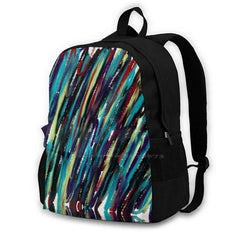 Greeny Reddy Bag Backpack Abstract Damelibellule
