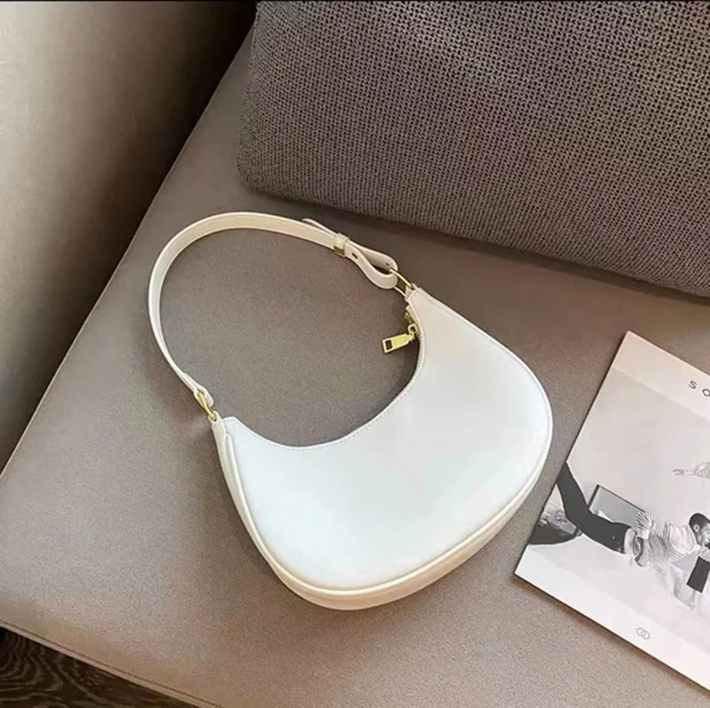 Women's Armpit Shoulder Bag PU Leather Handbag Purse
