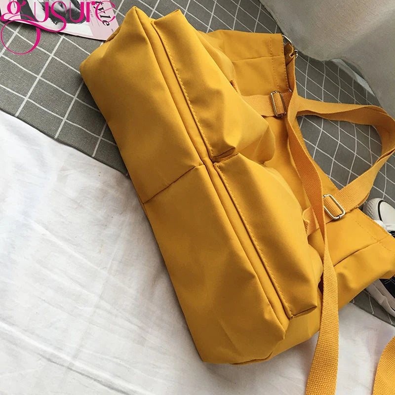 Waterproof Oxford Large Capacity Girl Shoulder Bucket Bag Female Crossbody Bags