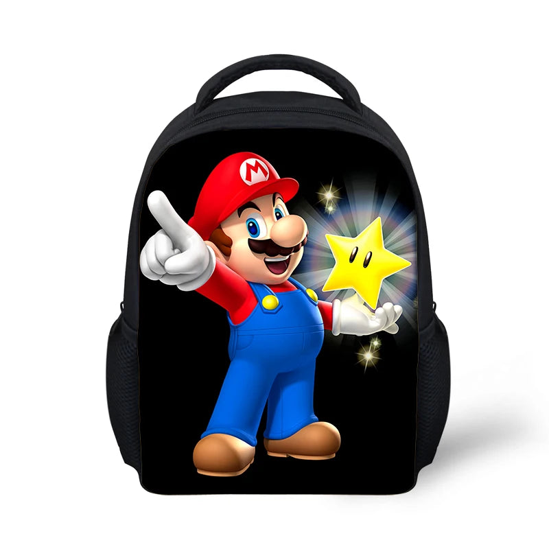 Super-Malio Pattern Kindergarten Backpack