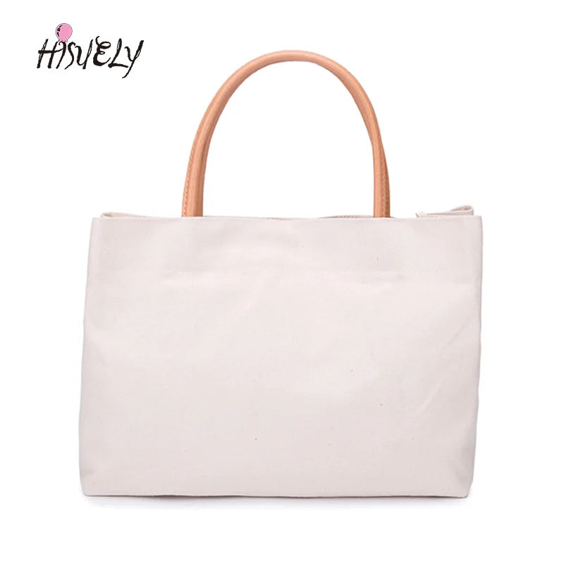 Casual Canvas Women Handbag Large Capacity Tote Bag
