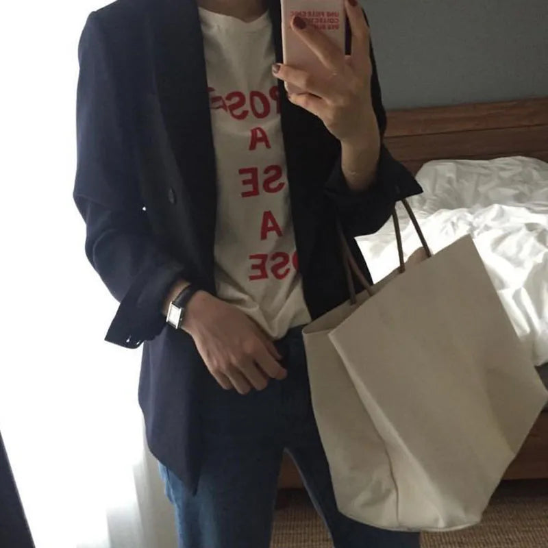 Casual Canvas Women Handbag Large Capacity Tote Bag