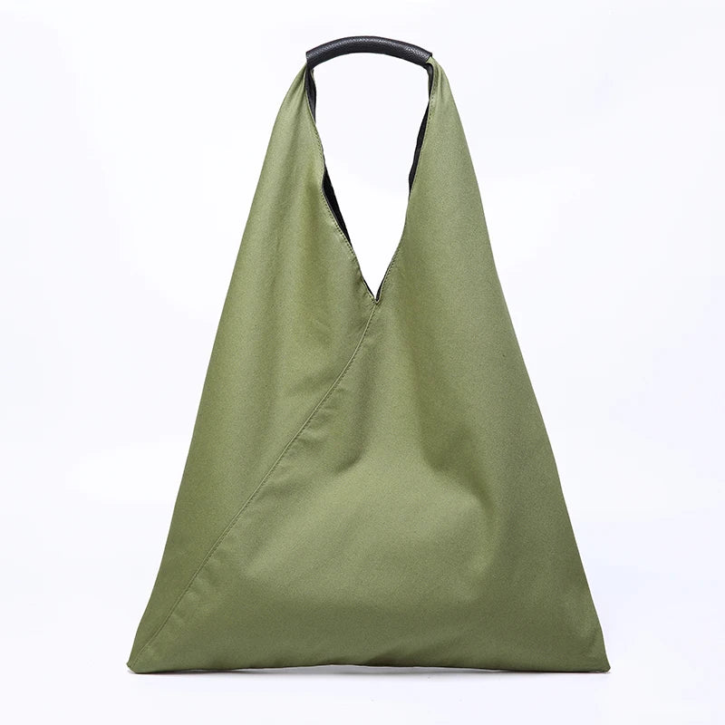 Large Patchwork Canvas Handbag for Women