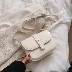 Green PU Leather Saddle Bag Crossbody Shoulder Bag