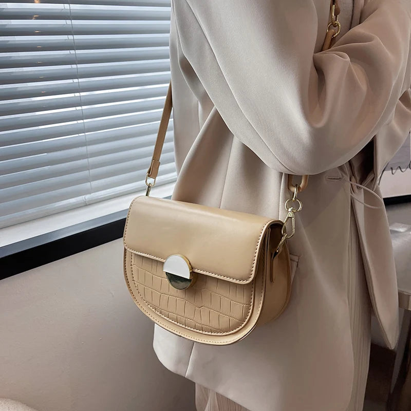 Women's PU Leather Crossbody Shoulder Bag Messenger Bag