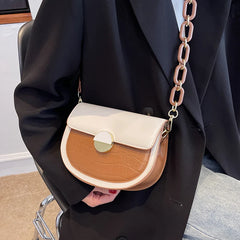 Women's PU Leather Crossbody Shoulder Bag Messenger Bag