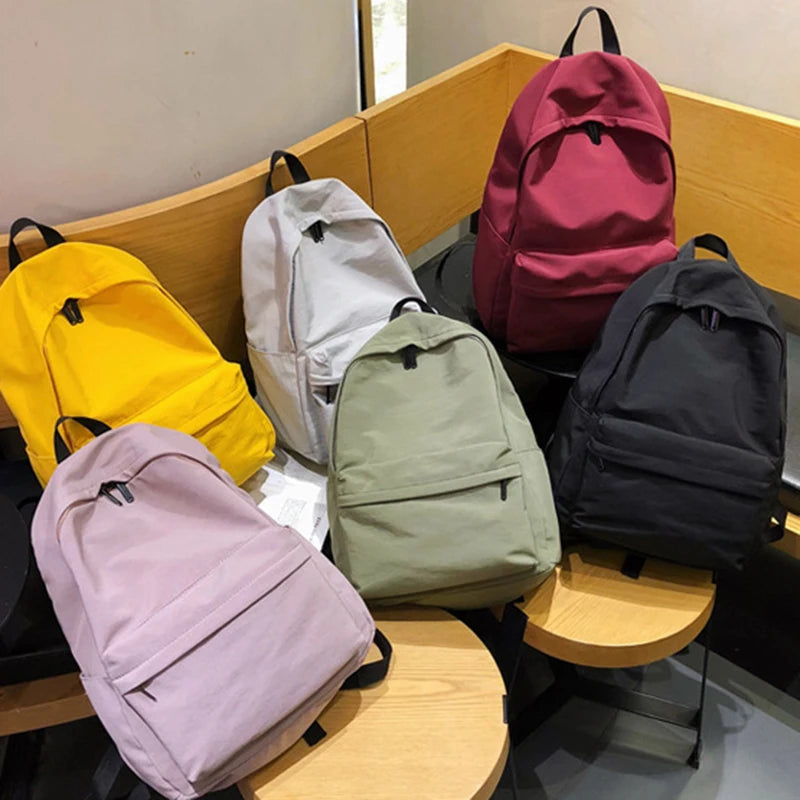 Large Capacity Canvas Backpack for Teenagers Women College Travel Mochila