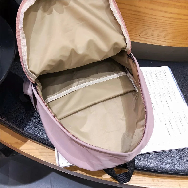 Large Capacity Canvas Backpack for Teenagers Women College Travel Mochila